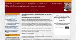 Desktop Screenshot of conflict911.com